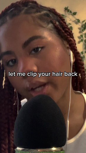 Ebony Babe POV ASMR Hair Clip Back | Visual ASMR Relax