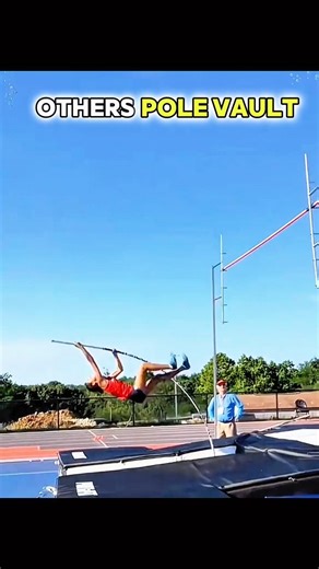 Noraml pole vault vs this guy