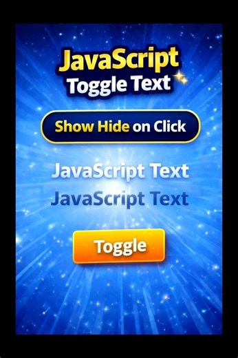 JavaScript Toggle Text | Show Hide on Click