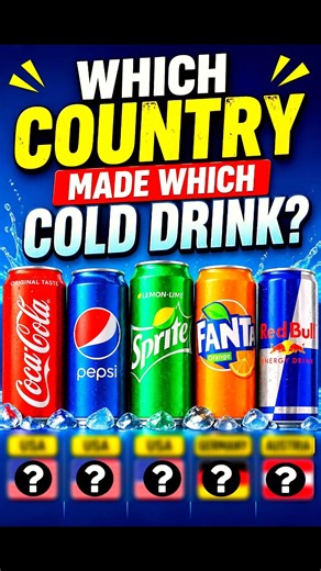 Which country made which cold drink? 🤔 #shorts