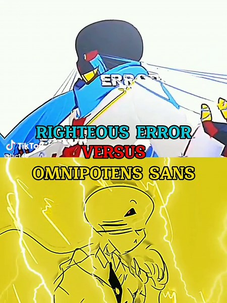 Righteous Error Sans vs Omnipotens Sans Alphatale Animations