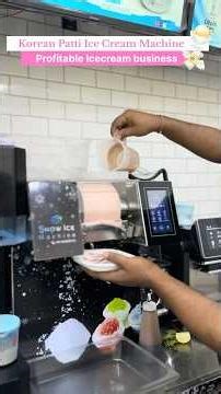 Korean Ice Cream Machine 2026 | High Profit Snow Ice & Bingsu Business Startup ⭐️