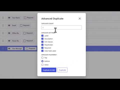 How to Bulk Edit, Duplicate, Delete & Copy WPForms Fields