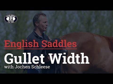 English Saddle Gullet Width by Schleese Saddlery