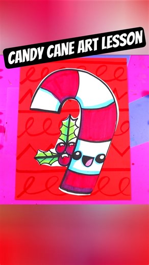 How to Make Candy Cane Art!