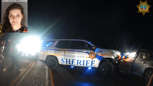 VIDEO: Drunk driver strikes Berkeley County deputy's vehicle head-on during traffic stop