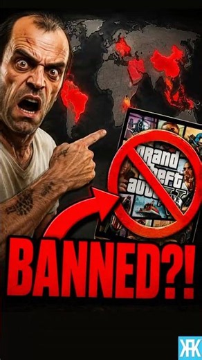 These Countries BANNED GTA 😳 #gta #gta6 #gaming #shorts #rockstargames