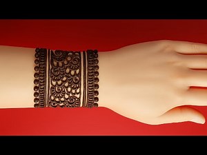 Stylish Wrist Band Mehndi Design| Latest Bracelet Style Mehndi 2025#mehndi#henna#creativehenna#viral