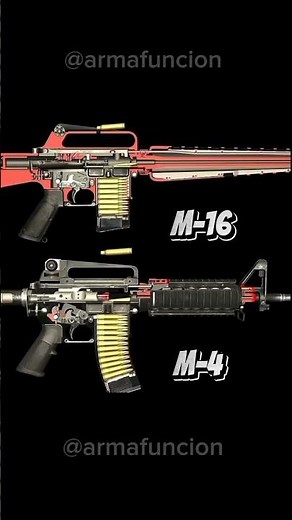 M16 vs M4 🔥🇺🇸 Classic Legend vs Modern Warrior | Battle of American Rifles ⚡ #usa #armafuncion