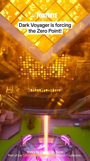 Golden energy into the unfinished Zero Point, live event soon! #fortnite #chapterseven #storyline
