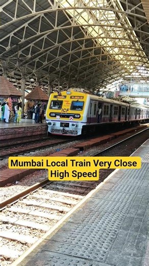 Mumbai Local Train High Speed Running #mumbai #localtrain #railway #indianrailways #train