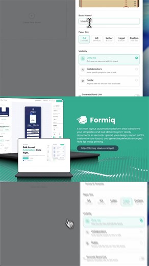 event organizers, students, schools, business, etc. I’ll introduce to you Formiq, a bulk print automation tool that lets you upload your design, connect a CSV file, and auto-generate hundreds or thousands of certificates, tickets, IDs, and more in a print-ready grid layout. Ez generate and print! Feel free to abuse the top-up since I am still registering my Xendit account XD https://formiq-steel.vercel.app #softwareengineer #webdevelopment #programming #software #coding