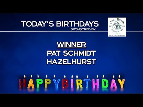 Birthday Club Winner 3-20-26