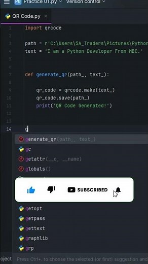🔥 Generate QR Code Using Python | Beginner Friendly Tutorial 🖥️