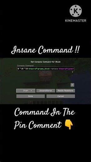Minecraft Land Forming Insane Command !!