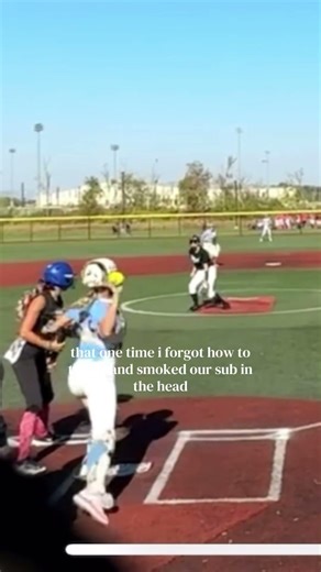 the throw that went completely wrong #softball #fail #fyp