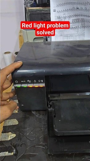 Epson L805 printer pvc card printing Red light error problem solved