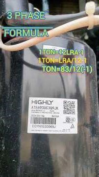 LRA TO TON FORMULA #tranding #viral #airconditioner #acwork #vlog #information