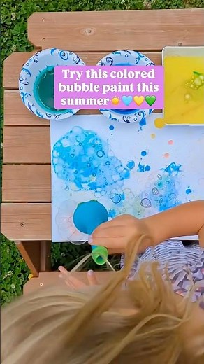 New craft idea for the week: Bubble paint art!⁠ #bubblelife