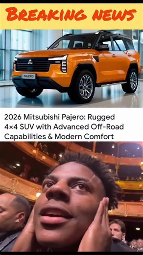 news and media experts on Instagram: "The 2026 Mitsubishi Pajero is expected to be a ladder-frame, 4×4 SUV with a 2.4‑litre bi‑turbo diesel (around 150 kW/470 Nm), 8‑speed automatic, Super Select 4WD with low range, multiple terrain modes, and a tech‑rich, comfortable cabin aimed at serious off‑road use and family touring.��� Exact final India‑specific specs and prices are not yet officially confirmed and can vary by market.�� Platform: Triton-based ladder-frame SUV with high ground clearance, u