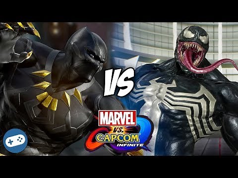Black Panther VS Venom Marvel vs Capcom Infinite Gameplay
