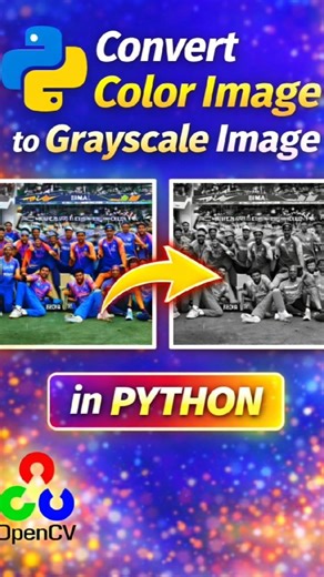 Convert your color image to grayscale using python #programming #coding #python #ai #project