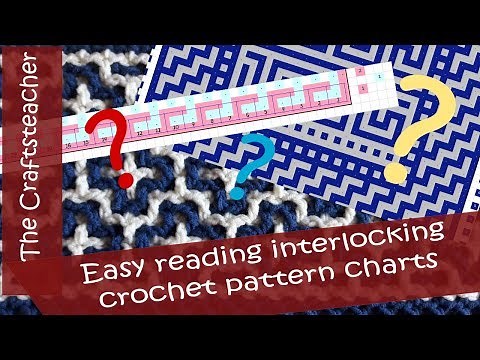 Easy reading interlocking crochet pattern charts
