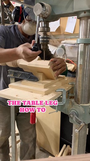 This is how I prepare detachable no table leg before installing to the table. Detachable legs are so convenient specially during finishing and delivery. #tabledesign #tableleg | Rex Woodworks