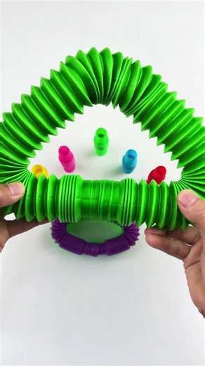 Relaxing and Creating ASMR Circle POP-TUBE #asmr#satisfyingvideos #relaxing #oddasmr #toys #creative