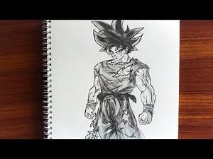 How to draw Goku Ultra instinct step by step || Dragon ball z drawing || How to draw Anime.