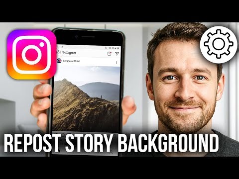 How To Repost Story With Background