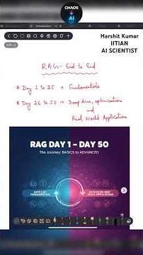 Master RAG in 50 Days | End to End GenAI in Shorts