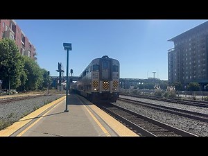 The Rare Amtrak San Joaquin Train #716 Arriving at Emeryville Station in Emeryville CA