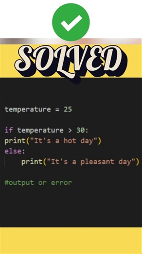 Solution (if else) 10 #python
