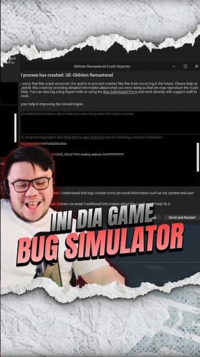 BETHESDA, SANG DEVELOPER GAME BUG SIMULATOR #dylandpros #elderscrolls #oblivionremastered
