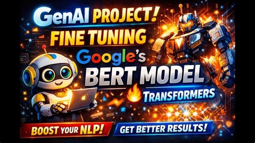 GenAI Project | Fine tuning Google s BERT model | Transformers | Milind Shinde