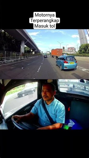 motornya terperangkap masuk tol #drivervlog #sopirvlog #dashcamvlog