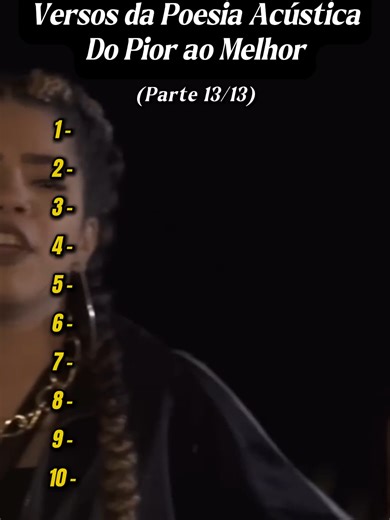 Versos da Poesia Acústica: Do Pior ao Melhor pt13