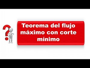 Maximum flow with minimum cut theorem