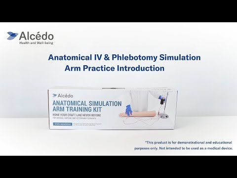 Alcedo Anatomical IV & Phlebotomy Simulation Arm Practice Introduction