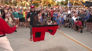  Take a look at how Key West bid farewell to 2022 #Hurricane season. Yup, they burned hurricane warning flags! The 2022 season spawned 14 named storms, an average season, according to the National Hurricane Center. Eight were hurricanes including late September’s Ian. | John-Carlos Estrada CBS Austin | Facebook