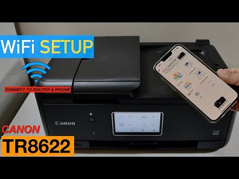 Canon Pixma TR8622 WiFi Setup, Connect To Router, Add in iPhone.