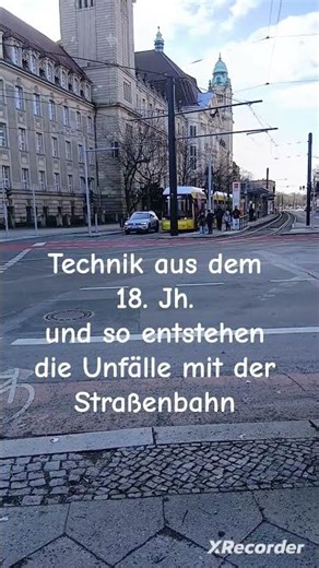 Technik aus dem 18. Jh.und so entstehen die Unfälle mit der Straßenbahn #gideologie #saveourcountry