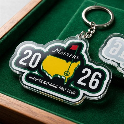 Masters Golf Course Keyring - Gift for Golfers - Commemorative Golf Sports Accessory - Golf Lover Bag Tag - Masters Logo Inspired Charm - Etsy
