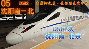 『中国铁路』『东戴河之夏·最好朋友生日作』D502次列车（沈阳南-北京）全程原速侧方展望_哔哩哔哩_bilibili