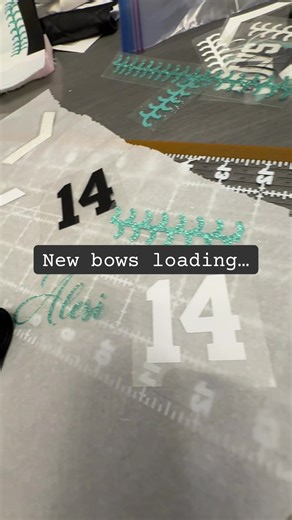 New #softball bows loading…🥎🎀
