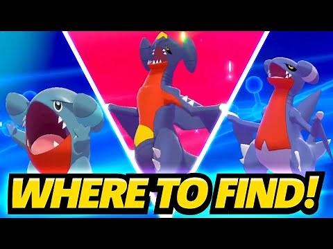 WHERE TO FIND GIBLE, GABITE, AND GARCHOMP IN POKEMON SWORD AND SHIELD! | Crown Tundra!
