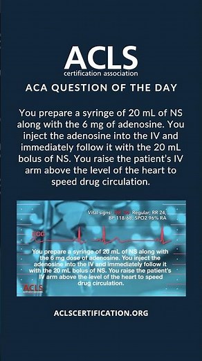 Question of the Day | How Will You Respond to the Asystole? #acls #aclscertification #shorts
