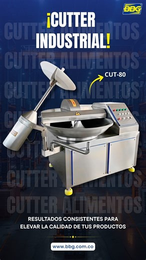 🔪💥 Más producción, menos esfuerzo. Nuestro Cutter Industrial te da la potencia y precisión que tu planta necesita: ✔️ Procesa grandes volúmenes con acabado uniforme ✔️ Reduce tiempos de preparación y mano de obra ✔️ Mayor seguridad para tus operarios ✔️ Resultados consistentes para elevar la calidad de tus productos Impulsa tu producción con tecnología que sí hace la diferencia. 🚀 WhatsApp: 57 310 3226906 . . #bbg #cutter #cuttercarnico #jamon #procesodealimentos #pesaje #equiposdepesaje #maq