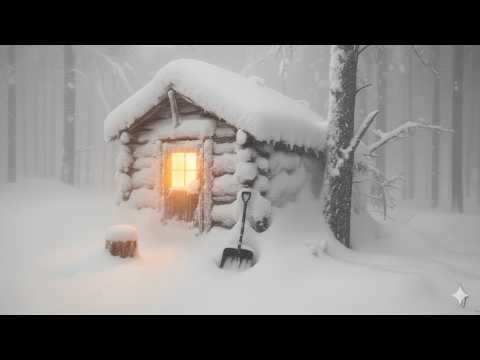 SURVIVAL in a -40°F BLIZZARD: Worst Snow Storm I've Seen - Trapped at my Off Grid Cabin